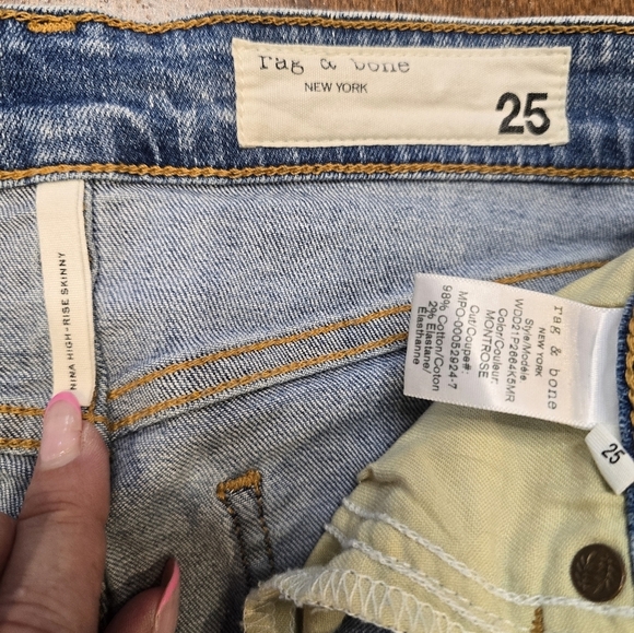 rag & bone Nina High Rise Skinny 25 - Picture 5 of 9